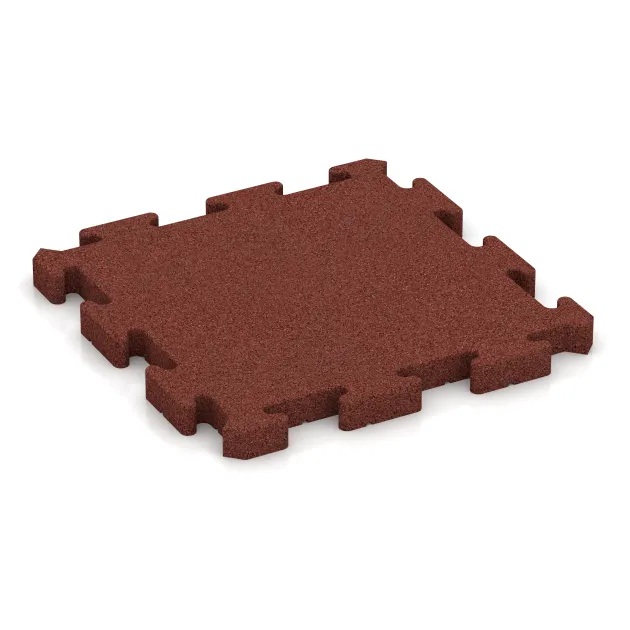 Paddock mat von WARCO im Farbdesign Brick red mit den Abmessungen 500 x 500 x 40 mm. Produktfoto von Artikel 3652 in der Aufsicht von schräg vorne.