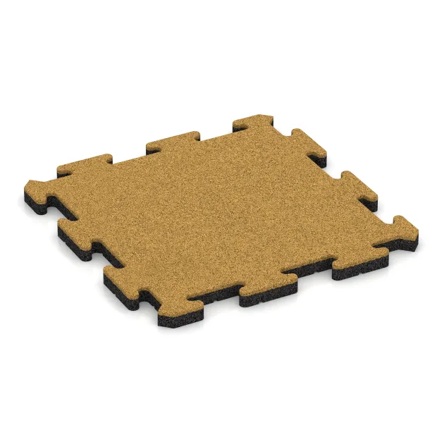 Pool Decking Tile von WARCO im Farbdesign Lemon Yellow mit den Abmessungen 500 x 500 x 30 mm. Produktfoto von Artikel 5293 in der Aufsicht von schräg vorne.