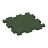 Rubber sports surface von WARCO im Farbdesign Grass Green mit den Abmessungen 500 x 500 x 30 mm. Produktfoto von Artikel 4181 in der Aufsicht von schräg vorne.