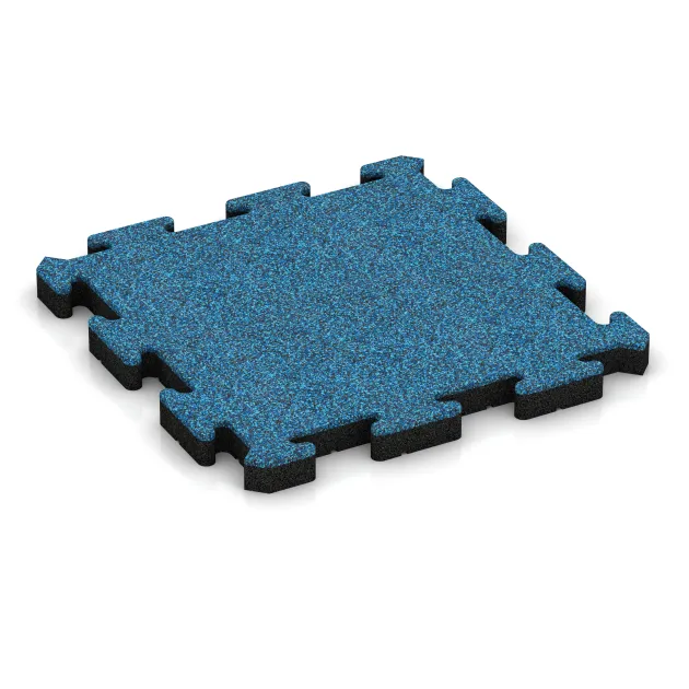 Outdoor click tile von WARCO im Farbdesign Atlantic mit den Abmessungen 500 x 500 x 50 mm. Produktfoto von Artikel 3027 in der Aufsicht von schräg vorne.