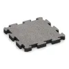 Rubber sports surface HD von WARCO im Farbdesign Grey Melange mit den Abmessungen 500 x 500 x 50 mm. Produktfoto von Artikel 4563 in der Aufsicht von schräg vorne.