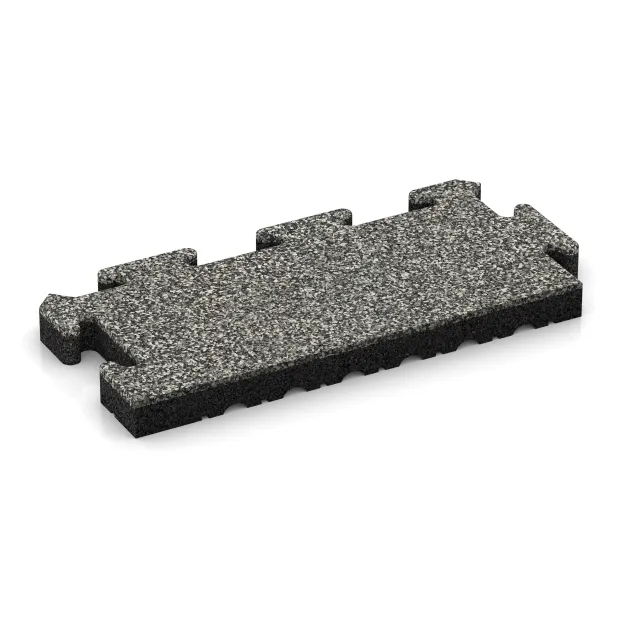 Edge Tile HD von WARCO im Farbdesign Gray Granite mit den Abmessungen 500 x 235 x 40 mm. Produktfoto von Artikel 4971 in der Aufsicht von schräg vorne.