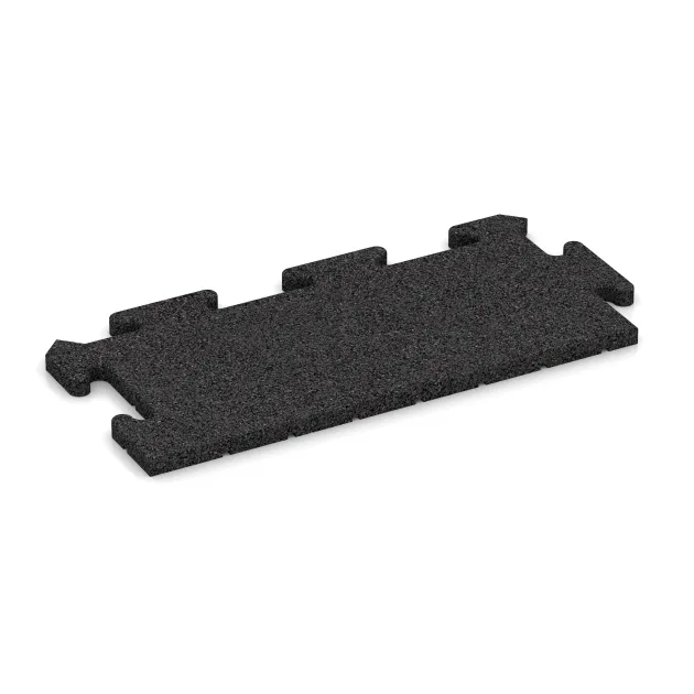 Edge Tile HD von WARCO im Farbdesign Black mit den Abmessungen 500 x 235 x 18 mm. Produktfoto von Artikel 4679 in der Aufsicht von schräg vorne.