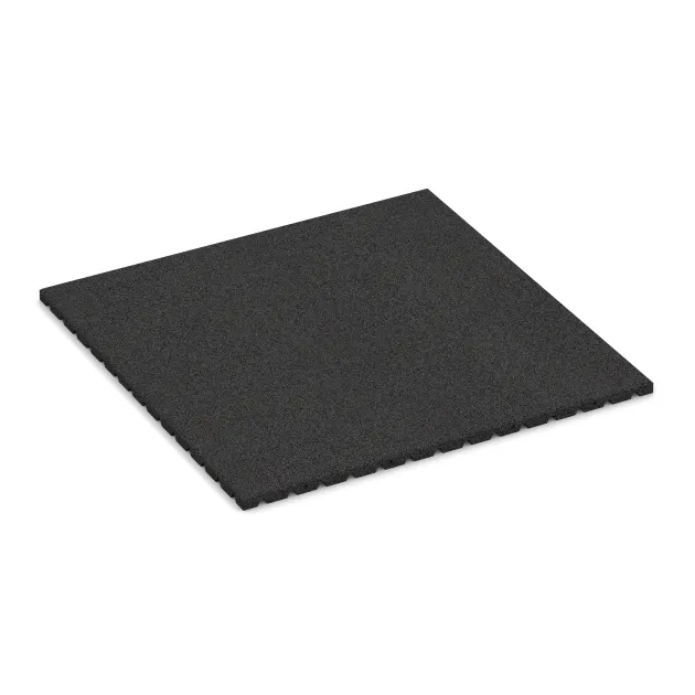 Kick protection wall mat – impact protection mat von WARCO im Farbdesign Anthracite mit den Abmessungen 1000 x 1000 x 30 mm. Produktfoto von Artikel 0750 in der Aufsicht von schräg vorne.