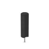 Rubber granulate palisade von WARCO im Farbdesign Anthracite mit den Abmessungen ø 250 x 800 mm. Produktfoto von Artikel 2566 in der Aufsicht von schräg vorne.