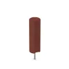 Rubber granulate palisade von WARCO im Farbdesign Brick red mit den Abmessungen ø 250 x 800 mm. Produktfoto von Artikel 2561 in der Aufsicht von schräg vorne.