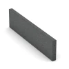 Rubber Kerb von WARCO im Farbdesign Slate grey mit den Abmessungen 100 x 5 x 25 cm. Produktfoto von Artikel 2595 in der Aufsicht von schräg vorne.
