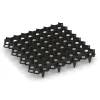 Plastic ground grid von WARCO im Farbdesign Matte Black mit den Abmessungen 47,6 × 47,6 × 4 cm | 0,226 m². Produktfoto von Artikel 5207 in der Aufsicht von schräg vorne.