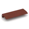 Rubber Edge Liner von WARCO im Farbdesign Brick red mit den Abmessungen 100 × 40 cm | 5/15 cm. Produktfoto von Artikel 2606 in der Aufsicht von schräg vorne.