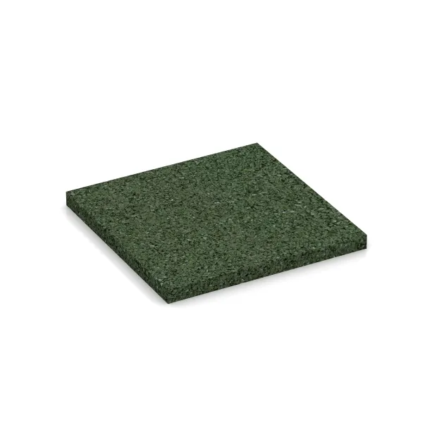 Colour sample von WARCO im Farbdesign Grass Green mit den Abmessungen ca. 100 x 100 x 7 mm. Produktfoto von Artikel 1809 in der Aufsicht von schräg vorne.