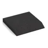 Edge tile (one chamfered side) von WARCO im Farbdesign Anthracite mit den Abmessungen 500 x 500 x 65 mm. Produktfoto von Artikel 0449 in der Aufsicht von schräg vorne.