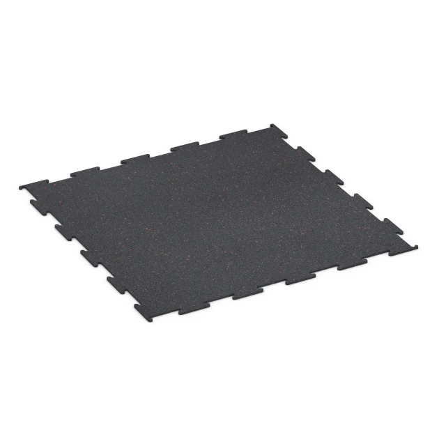 Fitness Floor Compact von WARCO im Farbdesign Light Red Speckled mit den Abmessungen 100 × 100 × 0,8 cm. Produktfoto von Artikel 6450 in der Aufsicht von schräg vorne.