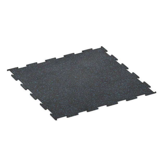 Gym Flooring Compact von WARCO im Farbdesign Lightly speckled blue mit den Abmessungen 100 x 100 x 0,8 cm | 1,00 m². Produktfoto von Artikel 6451 in der Aufsicht von schräg vorne.
