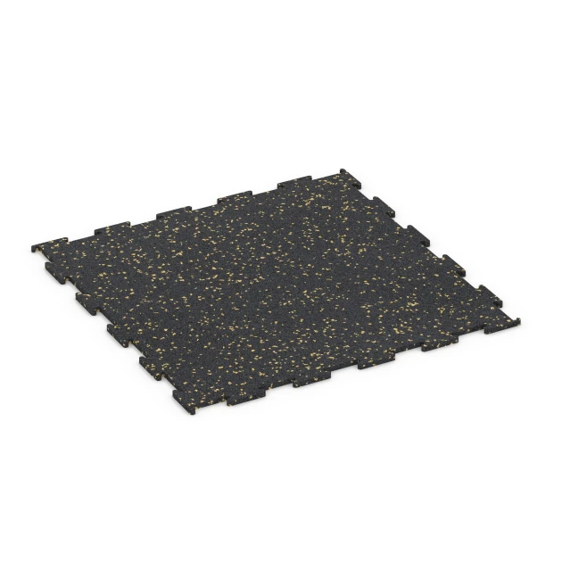 Fitness Floor Compact von WARCO im Farbdesign Light Yellow Speckled mit den Abmessungen 50 × 50 × 0,8 cm. Produktfoto von Artikel 6460 in der Aufsicht von schräg vorne.