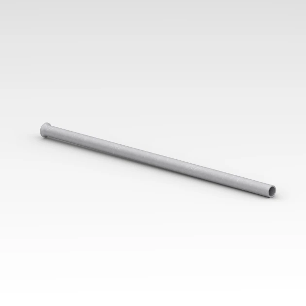 Ground anchor von WARCO im Farbdesign Zinc grey mit den Abmessungen ø 2,8 x 76 cm. Produktfoto von Artikel 6643 in der Aufsicht von schräg vorne.