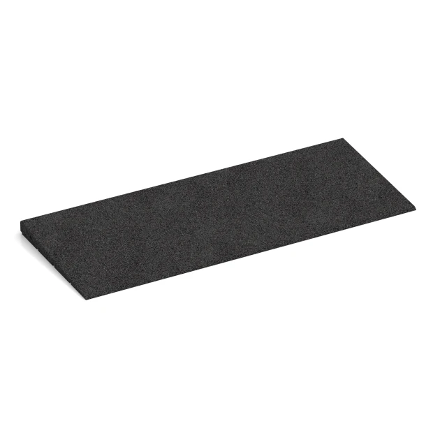 Transition ramp 75 cm von WARCO im Farbdesign Anthracite mit den Abmessungen 75 x 30 cm | 8 < 30 mm. Produktfoto von Artikel 2348 in der Aufsicht von schräg vorne.