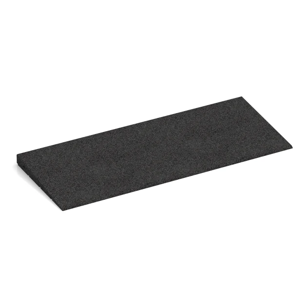 Transition ramp 75 cm von WARCO im Farbdesign Anthracite mit den Abmessungen 75 x 30 cm | 8 < 35 mm. Produktfoto von Artikel 2388 in der Aufsicht von schräg vorne.
