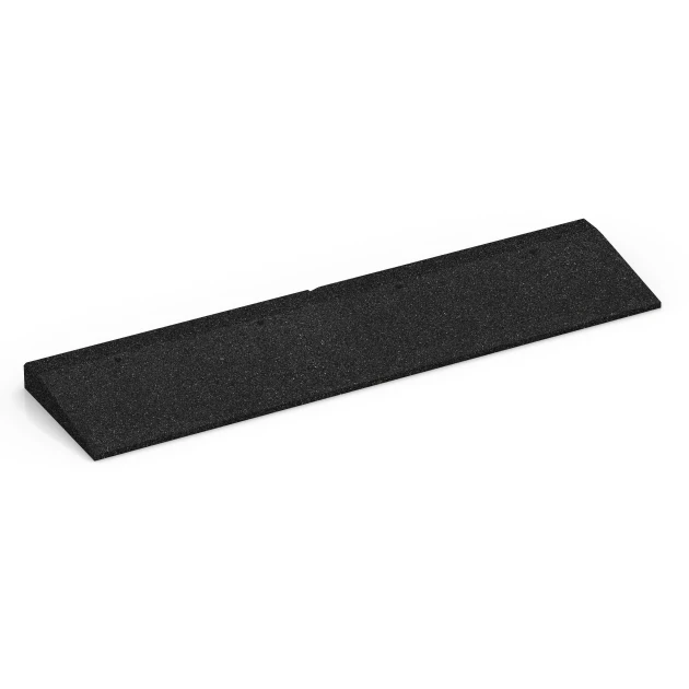 Threshold Ramp von WARCO im Farbdesign Anthracite mit den Abmessungen 100 x 25 cm | 10 < 50 mm. Produktfoto von Artikel 6598 in der Aufsicht von schräg vorne.