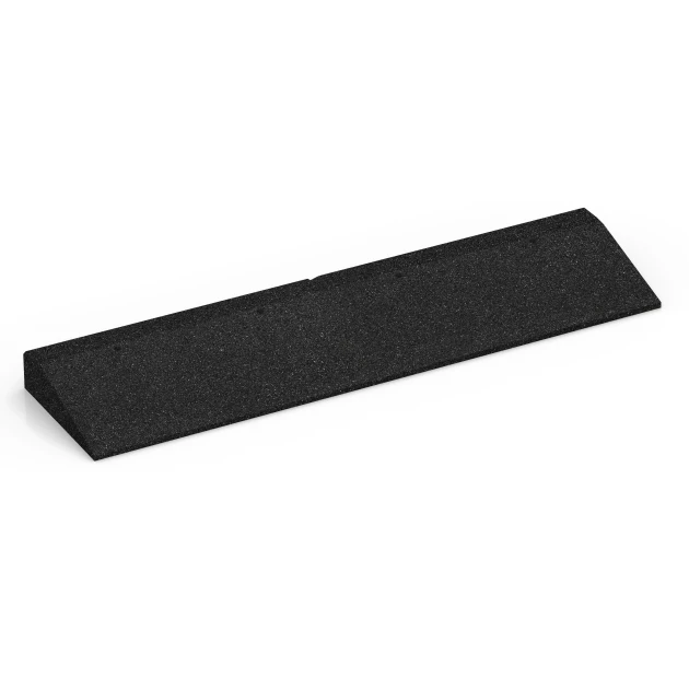 Threshold Ramp von WARCO im Farbdesign Anthracite mit den Abmessungen 100 × 25 cm | 1 < 7 cm. Produktfoto von Artikel 6600 in der Aufsicht von schräg vorne.