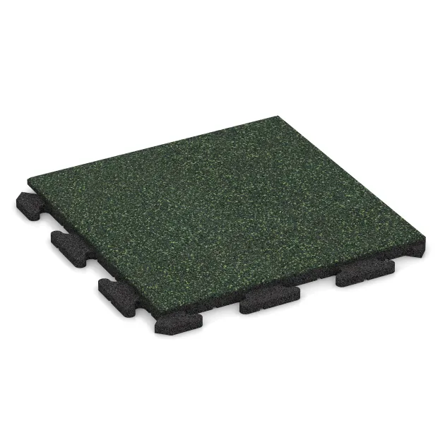 Terrace tile Classic von WARCO im Farbdesign English Lawn mit den Abmessungen 500 x 500 x 30 mm. Produktfoto von Artikel 1160 in der Aufsicht von schräg vorne.