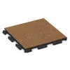 Terrace tile Classic von WARCO im Farbdesign Terra Cotta mit den Abmessungen 500 x 500 x 30 mm. Produktfoto von Artikel 1151 in der Aufsicht von schräg vorne.