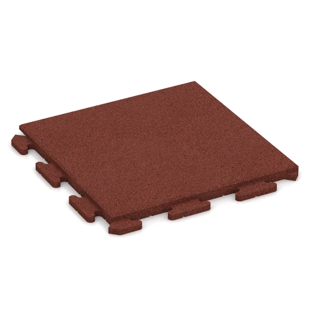 Outdoor Tile Classic von WARCO im Farbdesign Brick red mit den Abmessungen 50 x 50 x 3 cm | 0,25 m². Produktfoto von Artikel 1247 in der Aufsicht von schräg vorne.