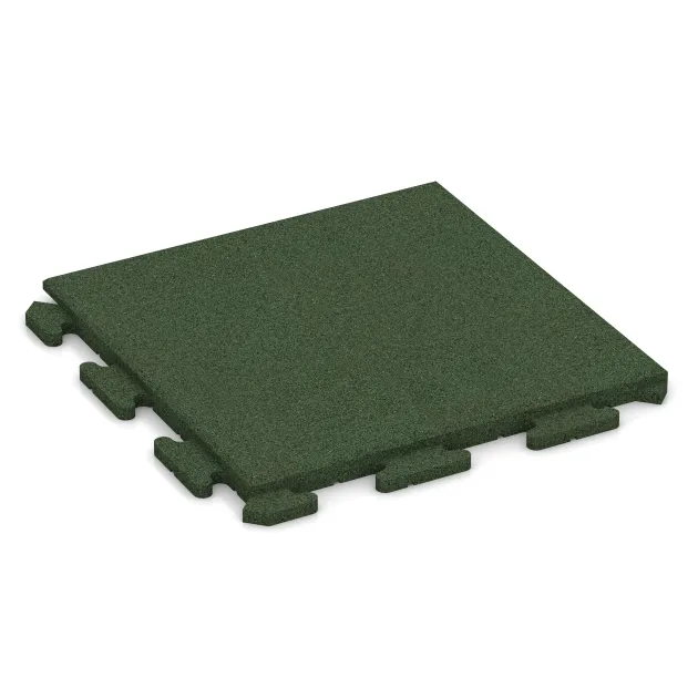 Dog kennel floor tile von WARCO im Farbdesign Grass Green mit den Abmessungen 500 x 500 x 30 mm. Produktfoto von Artikel 1261 in der Aufsicht von schräg vorne.