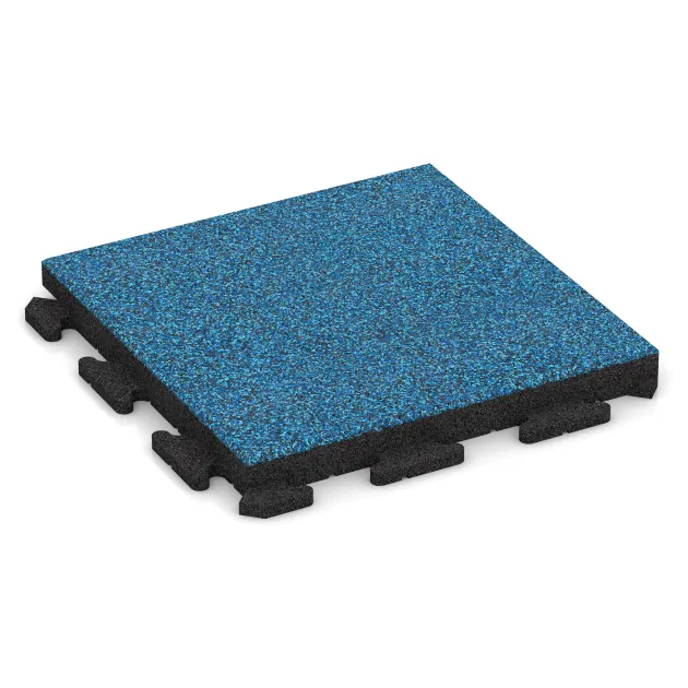 Terrace tile Classic von WARCO im Farbdesign Atlantic mit den Abmessungen 500 x 500 x 50 mm. Produktfoto von Artikel 1429 in der Aufsicht von schräg vorne.