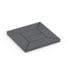 Cassette Pattern – Deck Tile von WARCO im Farbdesign Silver Grey mit den Abmessungen 30 x 30 x 2 cm. Produktfoto von Artikel 6348 in der Aufsicht von schräg vorne.