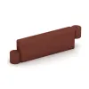 Border stone chain element von WARCO im Farbdesign Brick red mit den Abmessungen 1000 x 300 x 154 mm. Produktfoto von Artikel 2573 in der Aufsicht von schräg vorne.