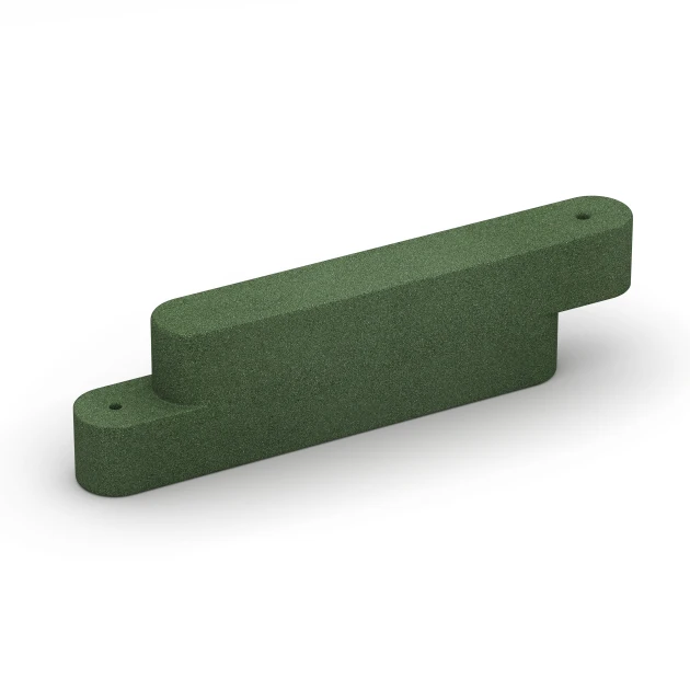 Rubber edge restraint von WARCO im Farbdesign Grass green mit den Abmessungen 100 x 15 x 30 cm. Produktfoto von Artikel 6641 in der Aufsicht von schräg vorne.
