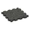 Fitness Mat Premium 2 cm von WARCO im Farbdesign Dark Grey Granite mit den Abmessungen 30,6 x 30,6 x 2 cm | 0,094 m². Produktfoto von Artikel 3724 in der Aufsicht von schräg vorne.