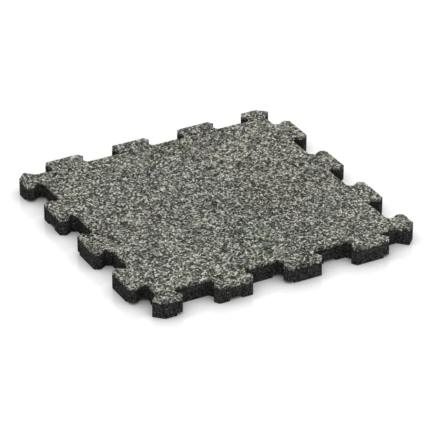 Fitness Mat Premium 2 cm von WARCO im Farbdesign Grey Granite mit den Abmessungen 30,6 x 30,6 x 2 cm | 0,094 m². Produktfoto von Artikel 3721 in der Aufsicht von schräg vorne.