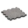 Rubber click tile von WARCO im Farbdesign Grey Melange mit den Abmessungen 306 x 306 x 20 mm. Produktfoto von Artikel 4452 in der Aufsicht von schräg vorne.