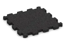 Rubber click tile