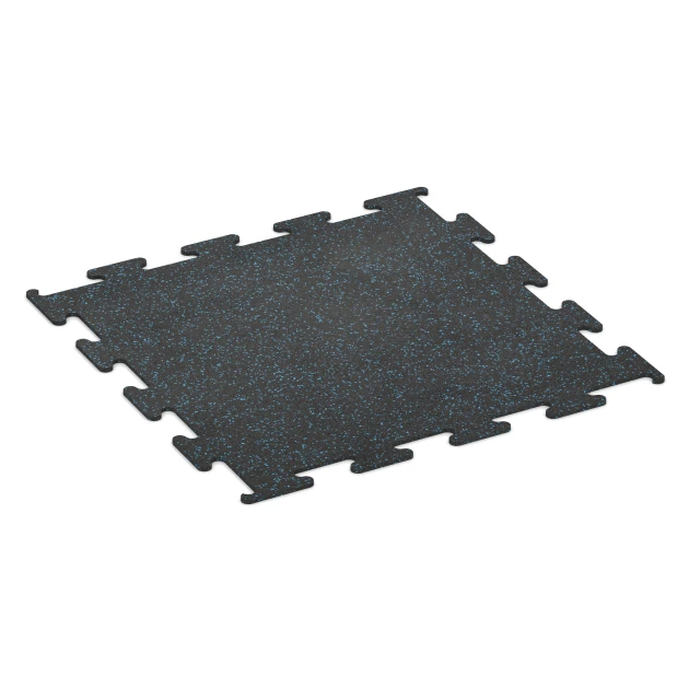 Fitness Performance Elite Training Floor von WARCO im Farbdesign Light Blue Speckled mit den Abmessungen 100 x 100 x 1 cm | 1,00 m². Produktfoto von Artikel 3754 in der Aufsicht von schräg vorne.
