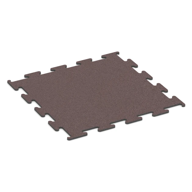 Fitness Performance Elite Rubber Gym Flooring von WARCO im Farbdesign Mineral red mit den Abmessungen 100 x 100 x 1,5 cm | 1,00 m². Produktfoto von Artikel 6147 in der Aufsicht von schräg vorne.