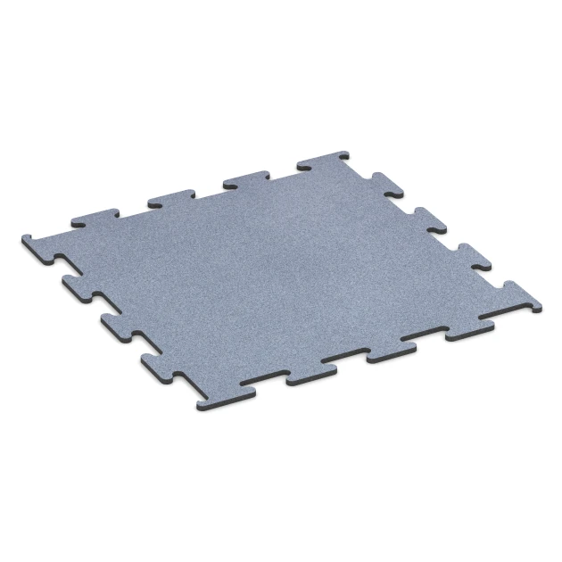Fitness Performance Elite Training Floor von WARCO im Farbdesign Mist Grey mit den Abmessungen 100 x 100 x 1,5 cm | 1,00 m². Produktfoto von Artikel 6148 in der Aufsicht von schräg vorne.
