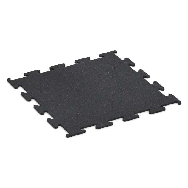 Fitness Performance Elite Rubber Gym Flooring von WARCO im Farbdesign Lightly speckled yellow mit den Abmessungen 100 x 100 x 1,5 cm | 1,00 m². Produktfoto von Artikel 3756 in der Aufsicht von schräg vorne.