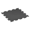 Fitness Performance Elite Rubber Gym Flooring von WARCO im Farbdesign Anthracite mit den Abmessungen 100 x 100 x 2 cm | 1,00 m². Produktfoto von Artikel 3748 in der Aufsicht von schräg vorne.