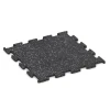 Fitness Performance Elite Rubber Gym Flooring von WARCO im Farbdesign Lightly speckled grey mit den Abmessungen 50 x 50 x 1,5 cm | 0,25 m². Produktfoto von Artikel 3780 in der Aufsicht von schräg vorne.