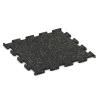 Fitness Performance Elite Rubber Gym Flooring von WARCO im Farbdesign Lightly speckled yellow mit den Abmessungen 50 x 50 x 1,5 cm | 0,25 m². Produktfoto von Artikel 3768 in der Aufsicht von schräg vorne.