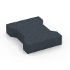 Equestrian Rubber Pavers von WARCO im Farbdesign Slate grey mit den Abmessungen 20 x 16,5 x 4,5 cm | 0,0278 m². Produktfoto von Artikel 7071 in der Aufsicht von schräg vorne.