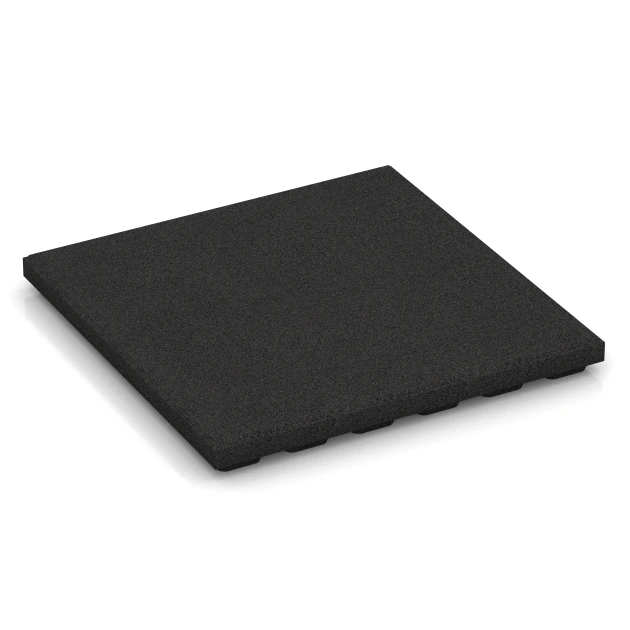 Rubber Kennel Mat von WARCO im Farbdesign Anthracite mit den Abmessungen 50 x 50 x 4 cm | 0,25 m². Produktfoto von Artikel 6186 in der Aufsicht von schräg vorne.