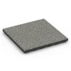 Playground safety tile – CFH 120 cm von WARCO im Farbdesign Grey granite mit den Abmessungen 50 x 50 x 4 cm | 0,25 m². Produktfoto von Artikel 6423 in der Aufsicht von schräg vorne.