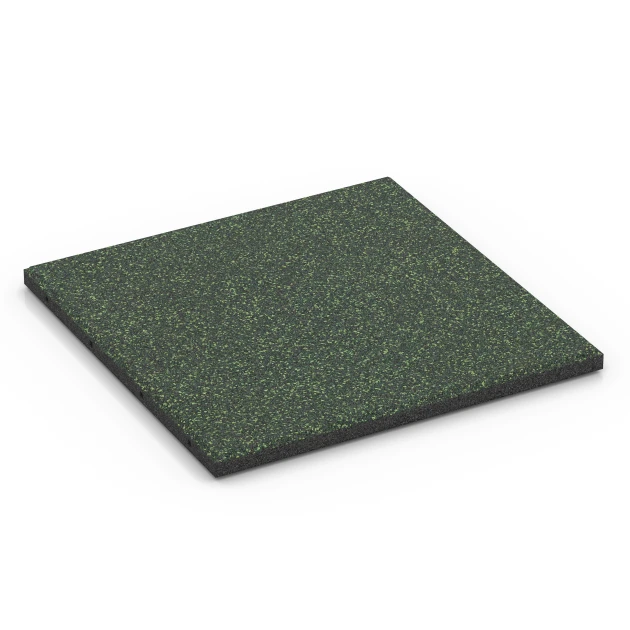 Playground safety tile – CFH 90 cm von WARCO im Farbdesign English lawn mit den Abmessungen 50 x 50 x 3 cm | 0,25 m². Produktfoto von Artikel 6415 in der Aufsicht von schräg vorne.
