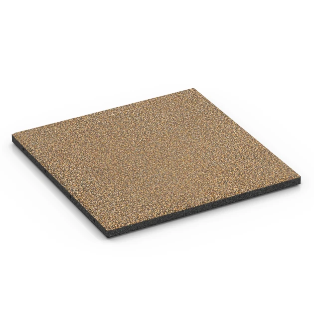 Terrace Tile Classic von WARCO im Farbdesign Rattan mit den Abmessungen 50 x 50 x 3 cm | 0,25 m². Produktfoto von Artikel 6362 in der Aufsicht von schräg vorne.