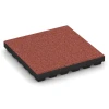 Playground Safety Tile – 205 cm von WARCO im Farbdesign Tomato red mit den Abmessungen 50 x 50 x 7 cm | 0,25 m². Produktfoto von Artikel 6140 in der Aufsicht von schräg vorne.