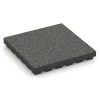 EPDM Playground Safety Tile – 210 cm von WARCO im Farbdesign Dark grey granite mit den Abmessungen 50 x 50 x 7 cm | 0,25 m². Produktfoto von Artikel 6440 in der Aufsicht von schräg vorne.