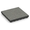 EPDM Playground Safety Tile – 210 cm von WARCO im Farbdesign Grey granite mit den Abmessungen 50 x 50 x 7 cm | 0,25 m². Produktfoto von Artikel 6441 in der Aufsicht von schräg vorne.